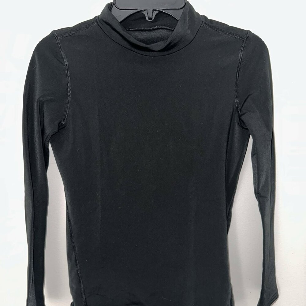 Champion black midweight mock neck athletic top size 12
